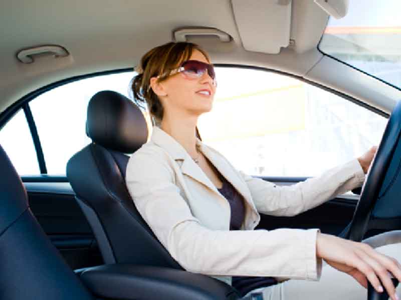 Lady in the car