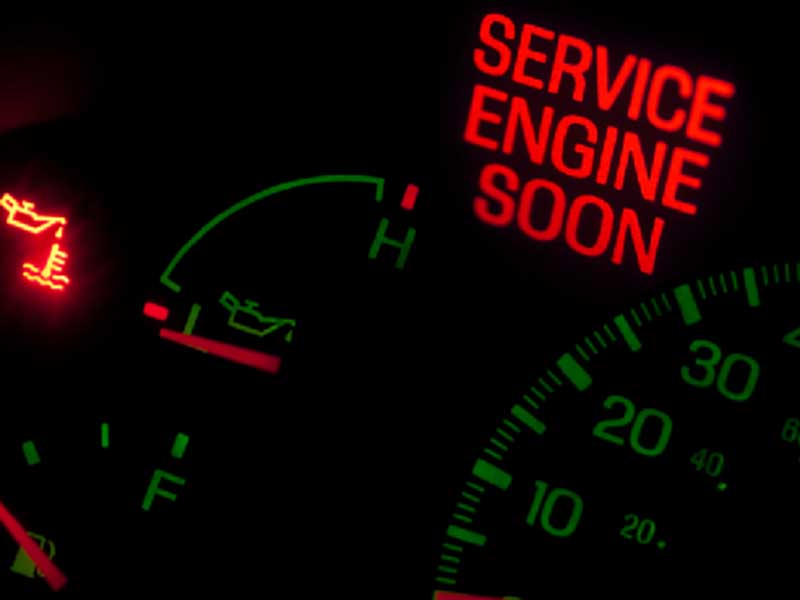 service indicator of a car